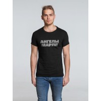 Футболка «Ангелы марли», черная, S