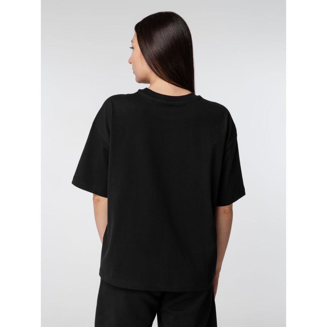 Футболка оверсайз женская Boxy Women, черная, размер S