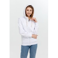 Толстовка на молнии Kulonga Sherpa, белая, L