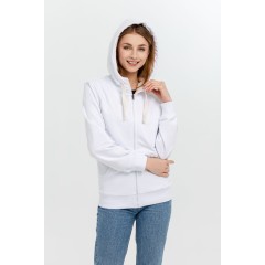 Толстовка на молнии Kulonga Sherpa, белая, XS