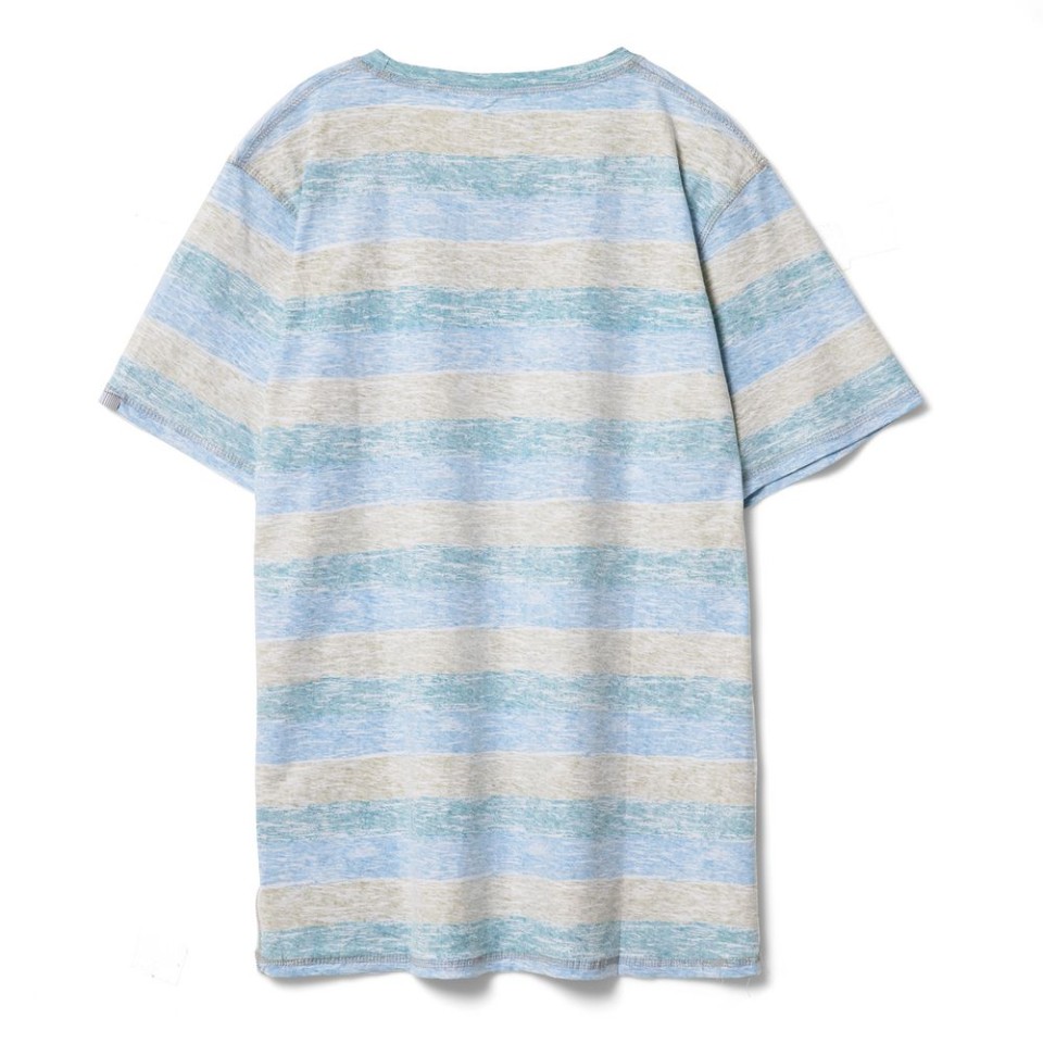 Футболка мужская RAYET двусторонняя, голубой/зеленый, S