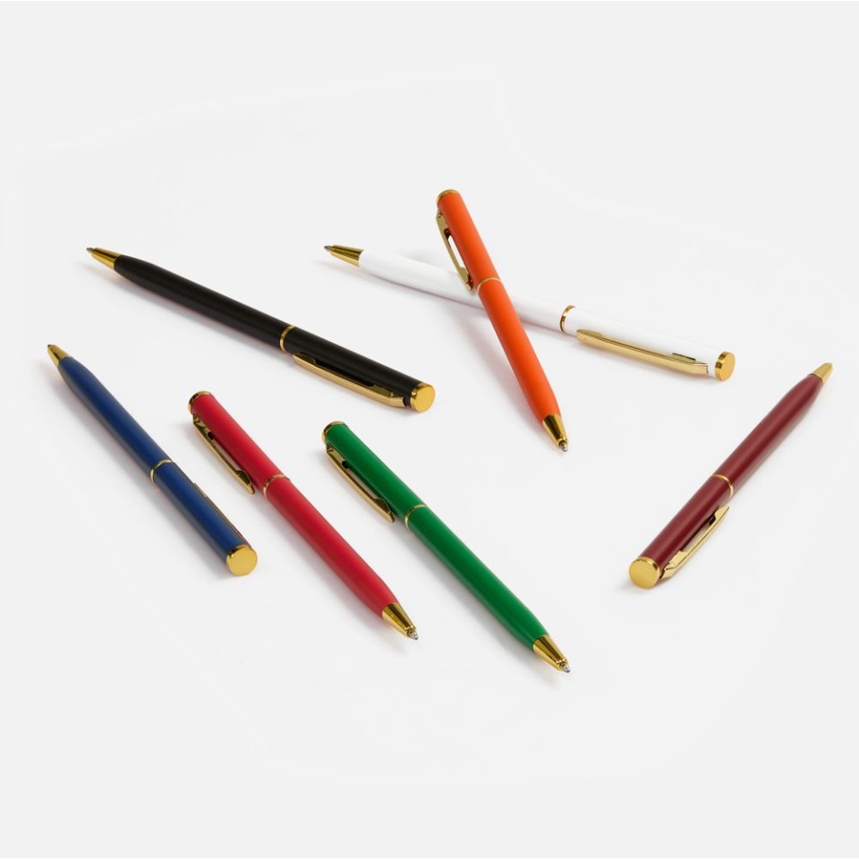 Ручка шариковая Hotel Gold, ver.2, матовая синяя