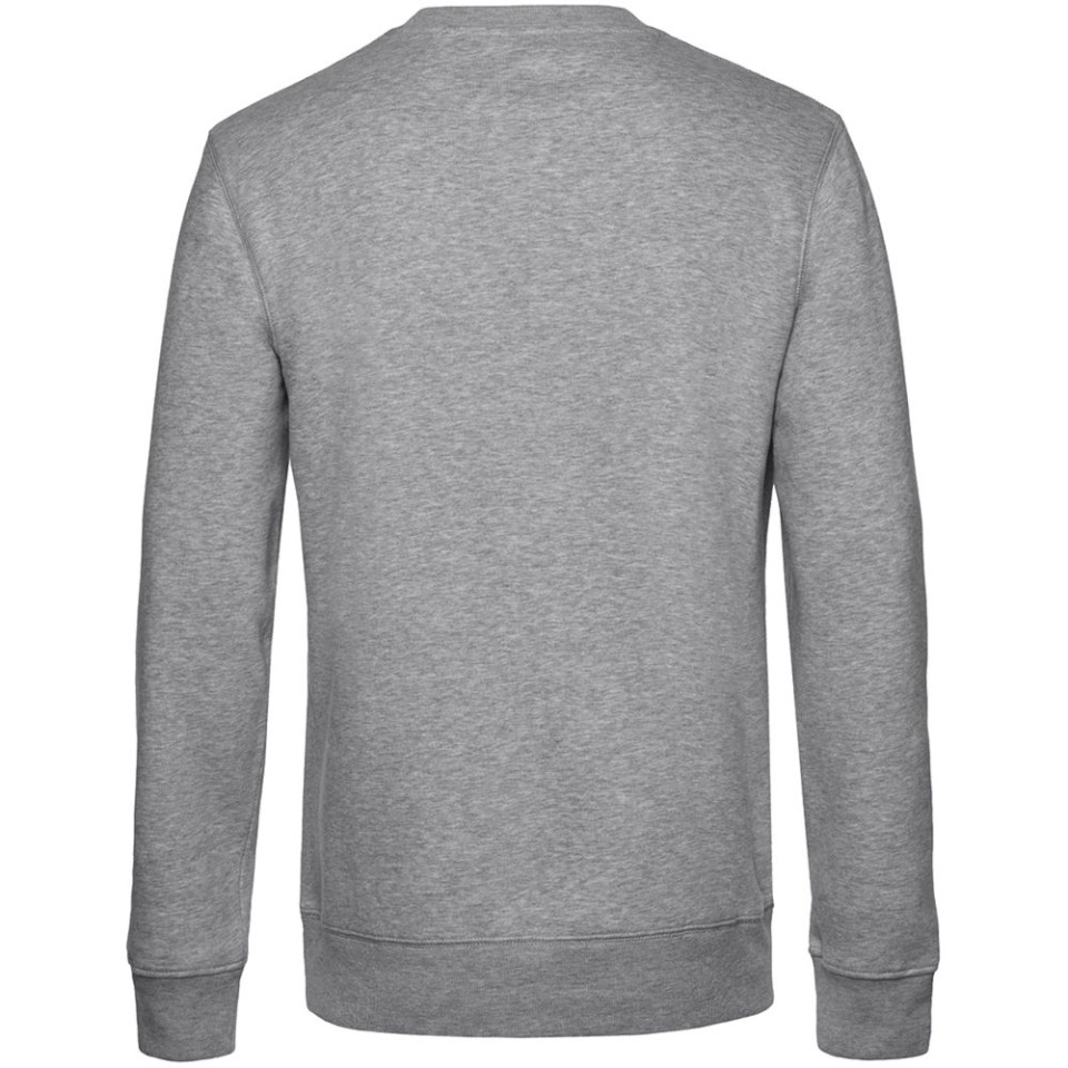 Свитшот унисекс King, серый меланж, S