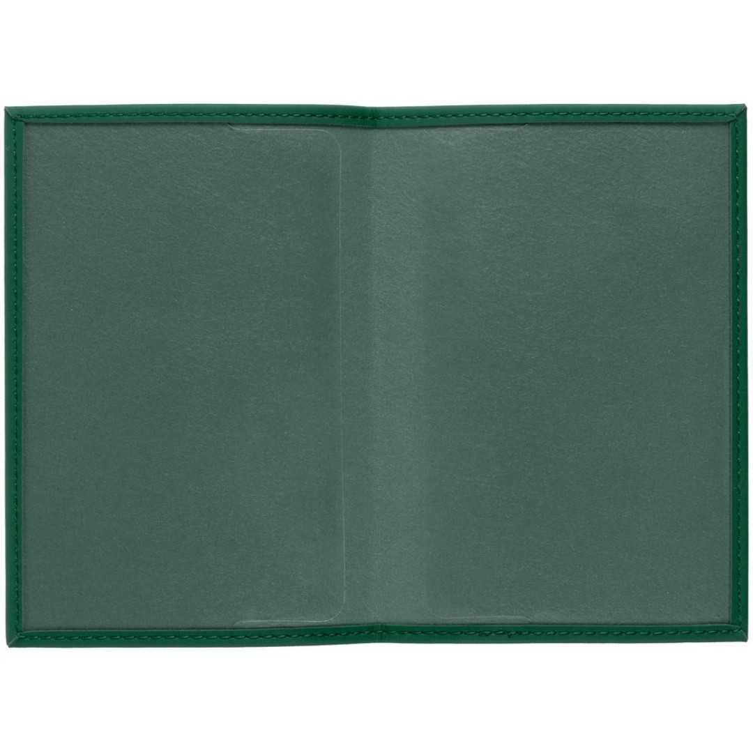 Обложка для паспорта Shall, зеленая