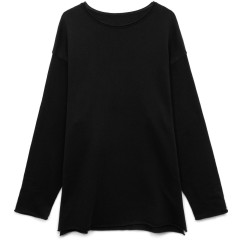 Лонгслив унисекс Siluetti Fuori, черный, размер S/M