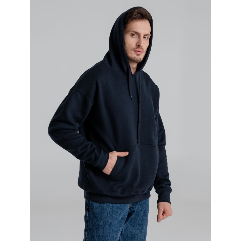 Толстовка с капюшоном Slam 320, темно-синяя, M