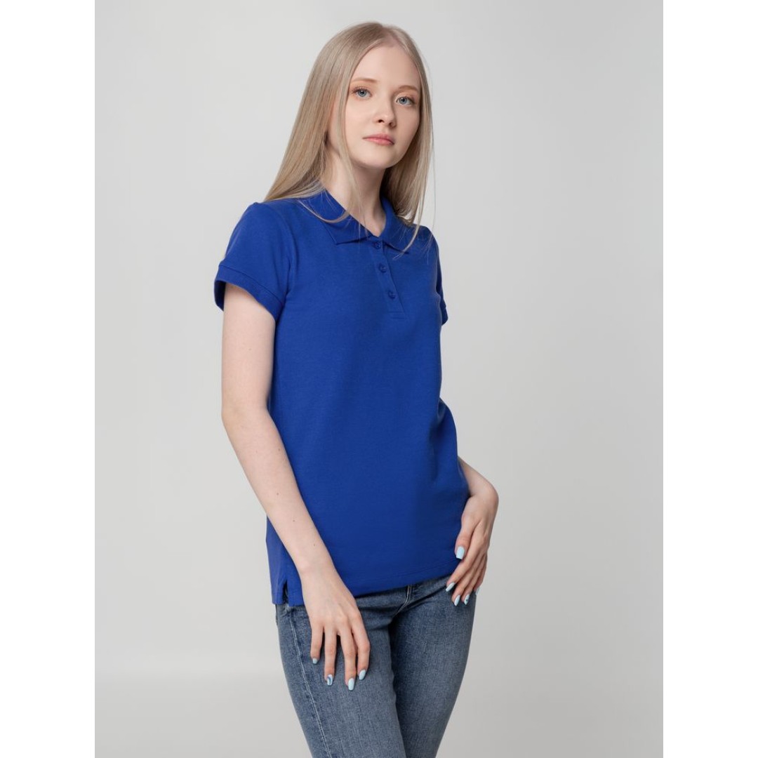 Рубашка поло женская Virma lady, ярко-синяя, S