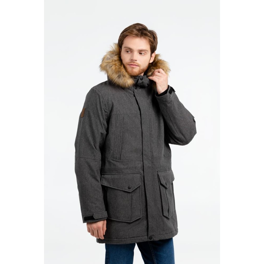 Парка мужская Explorer серый меланж, XL