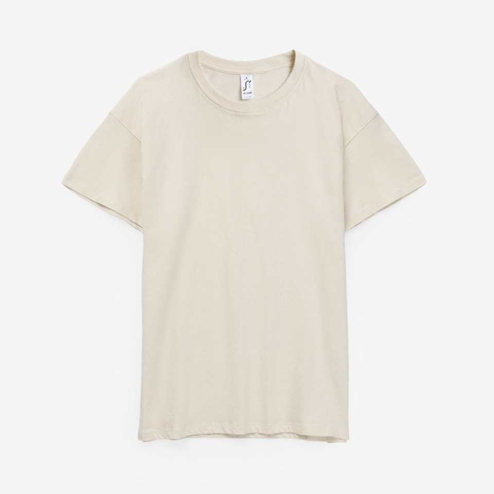 Футболка унисекс Regent 150, светло-бежевая (неокрашенная)