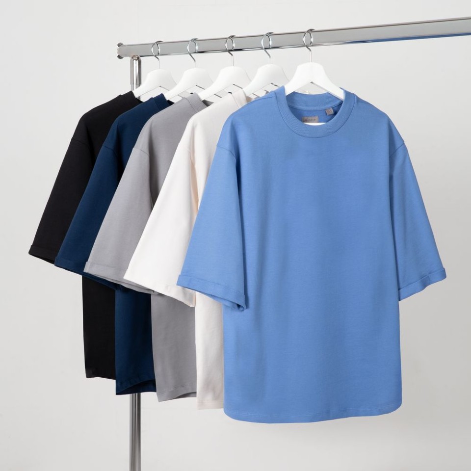 Футболка оверсайз унисекс Kosmos 2.0, синяя, размер XS/S