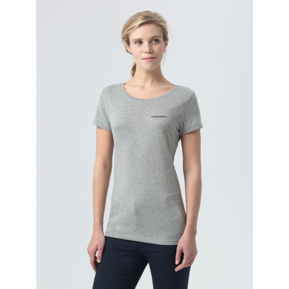 Футболка женская «Серые будни», серый меланж, S