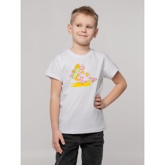 Футболка детская Skateboard, белая, 6 лет