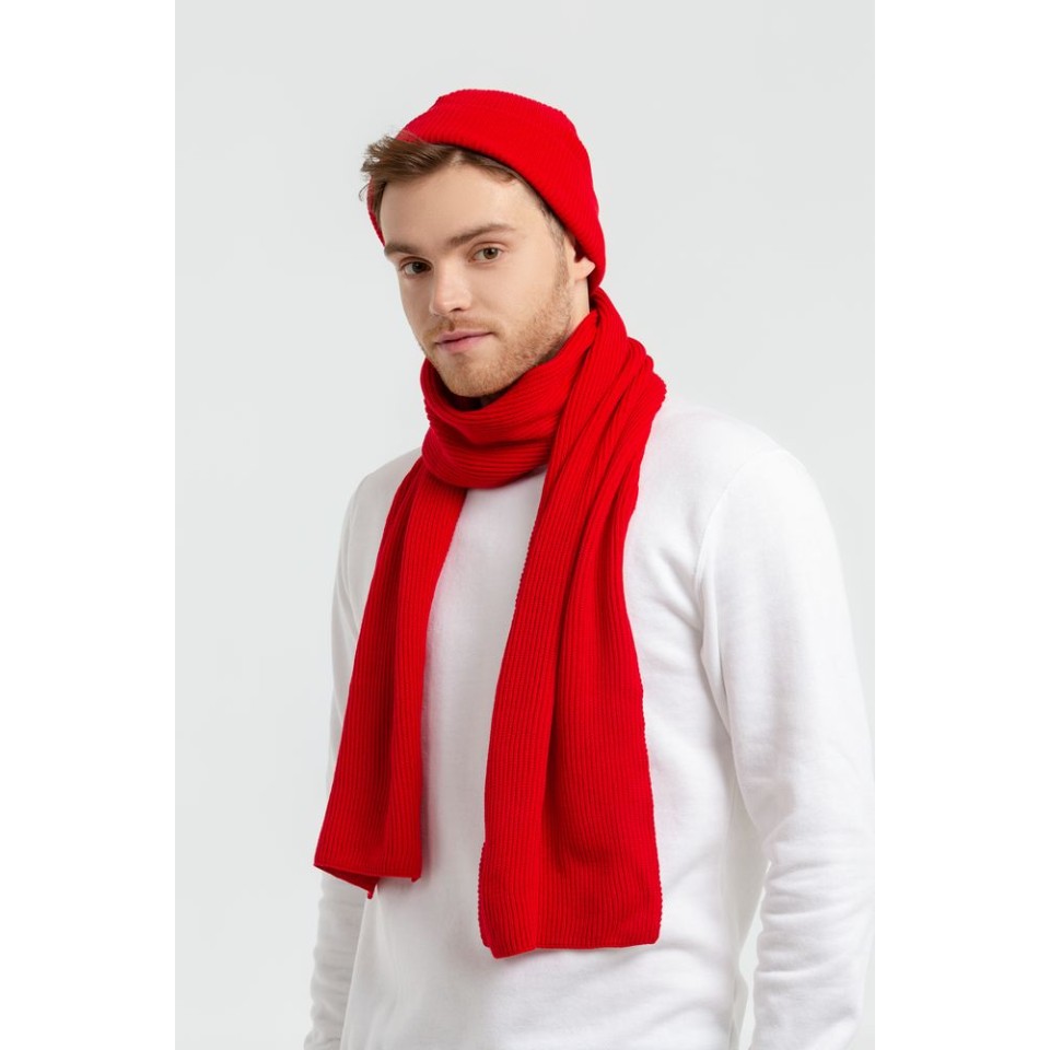 Шарф Life Explorer, ярко-красный