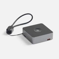 Внешний аккумулятор с беспроводной зарядкой Aura Power 5000 мАч, серый