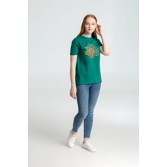 Футболка «Узор», зеленая, S