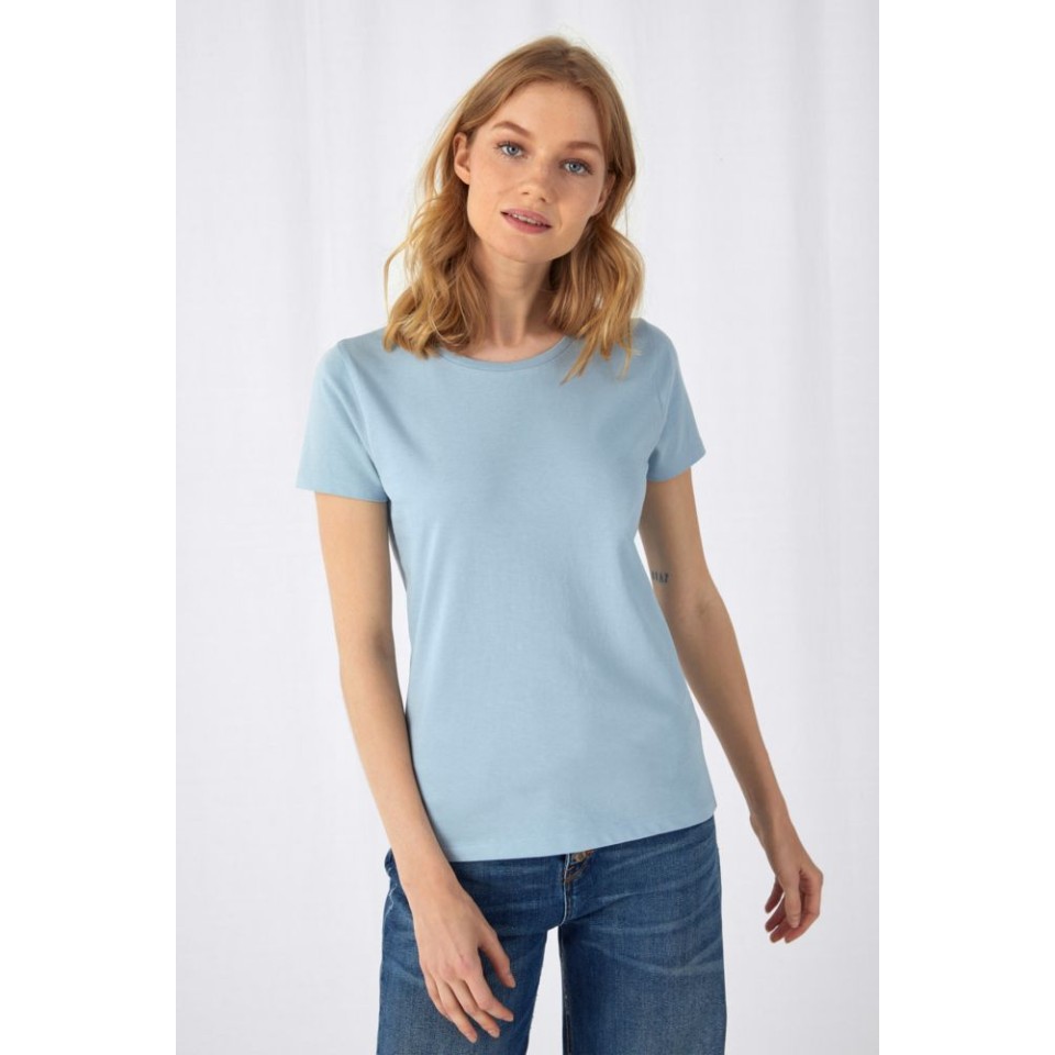 Футболка женская E150 Inspire (Organic), ярко-розовая (фуксия)