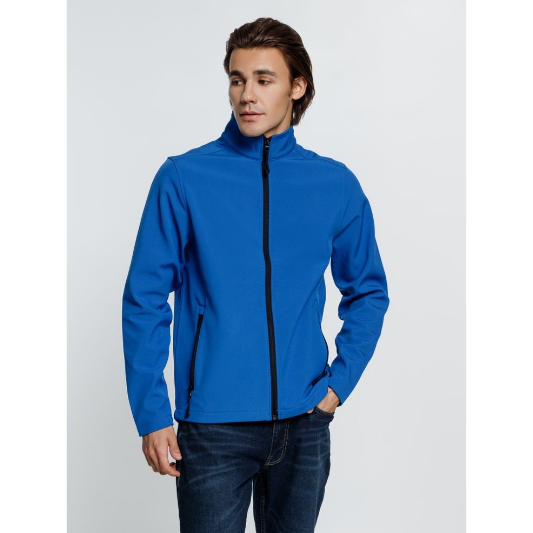 Куртка софтшелл мужская Race Men ярко-синяя (royal)