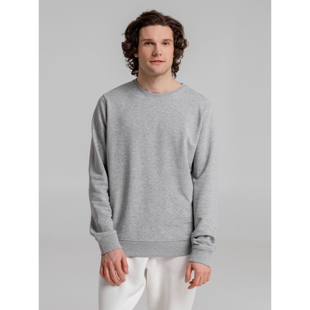 Свитшот унисекс BNC Inspire (Organic), серый меланж