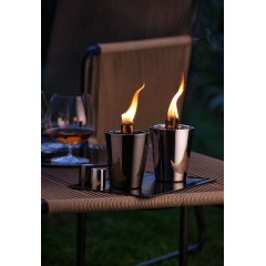 Масляная лампа Tarcia, серебристая