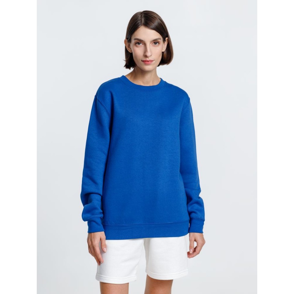 Свитшот унисекс Delta, ярко-синий, размер L