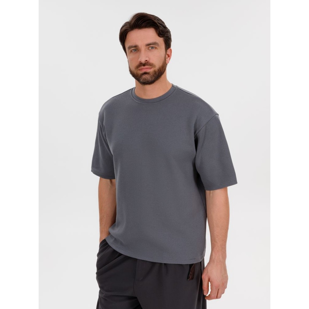 Джемпер с коротким рукавом Siluetti Volumica, серый, размер XS/S