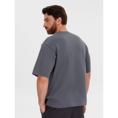 Джемпер с коротким рукавом Siluetti Volumica, серый, размер XS/S