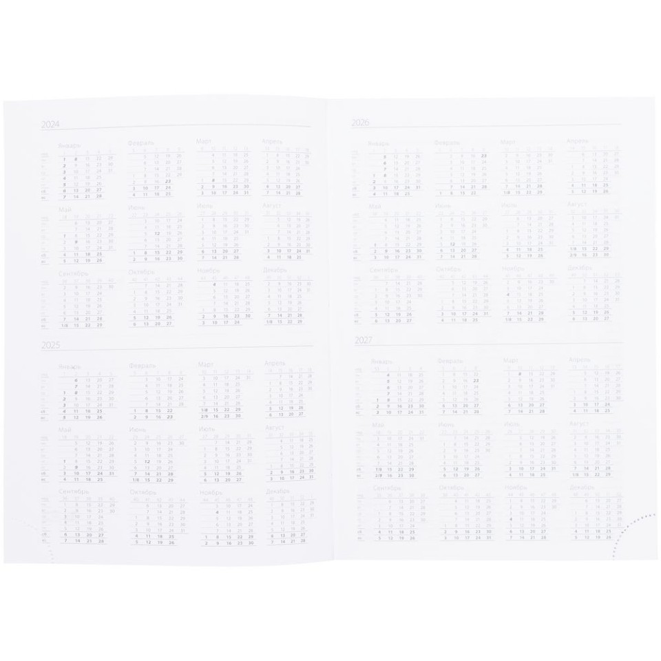 Ежедневник Vivian Metal, недатированный, красный