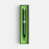 Ручка шариковая Broad Ring в футляре, глянцевая, черная