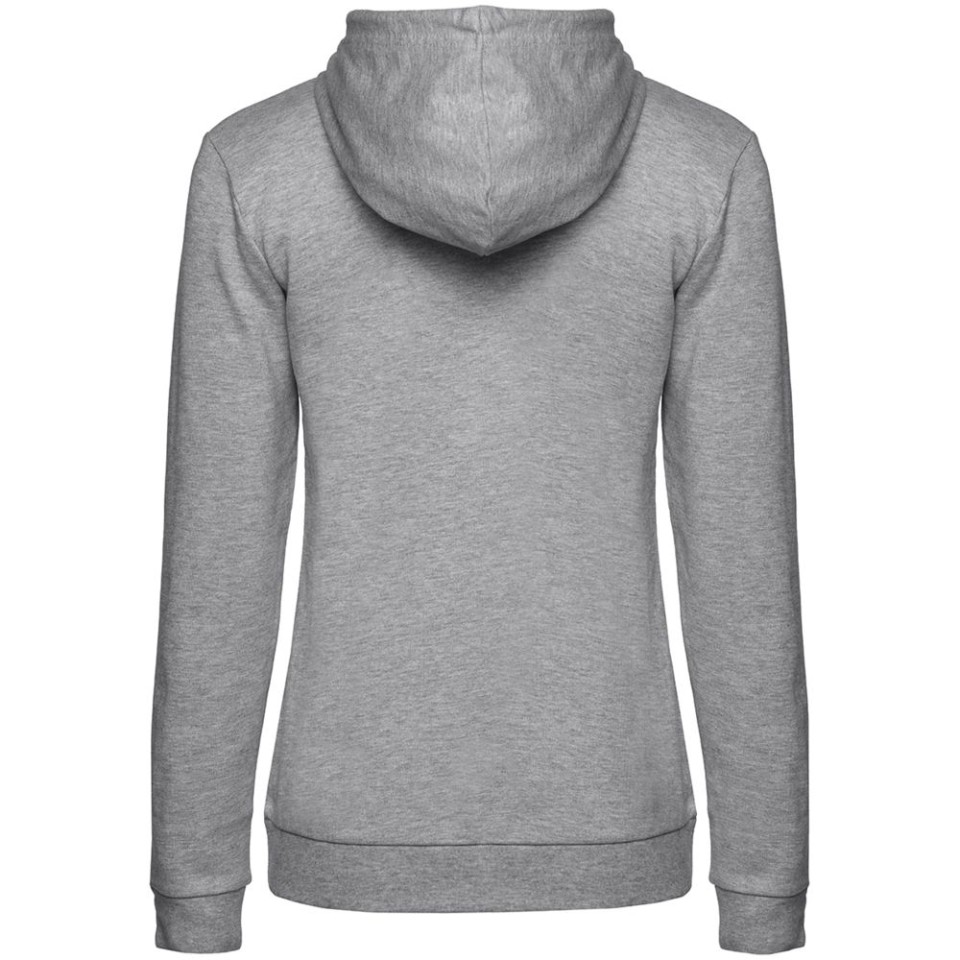 Толстовка с капюшоном женская Hoodie, серый меланж, L
