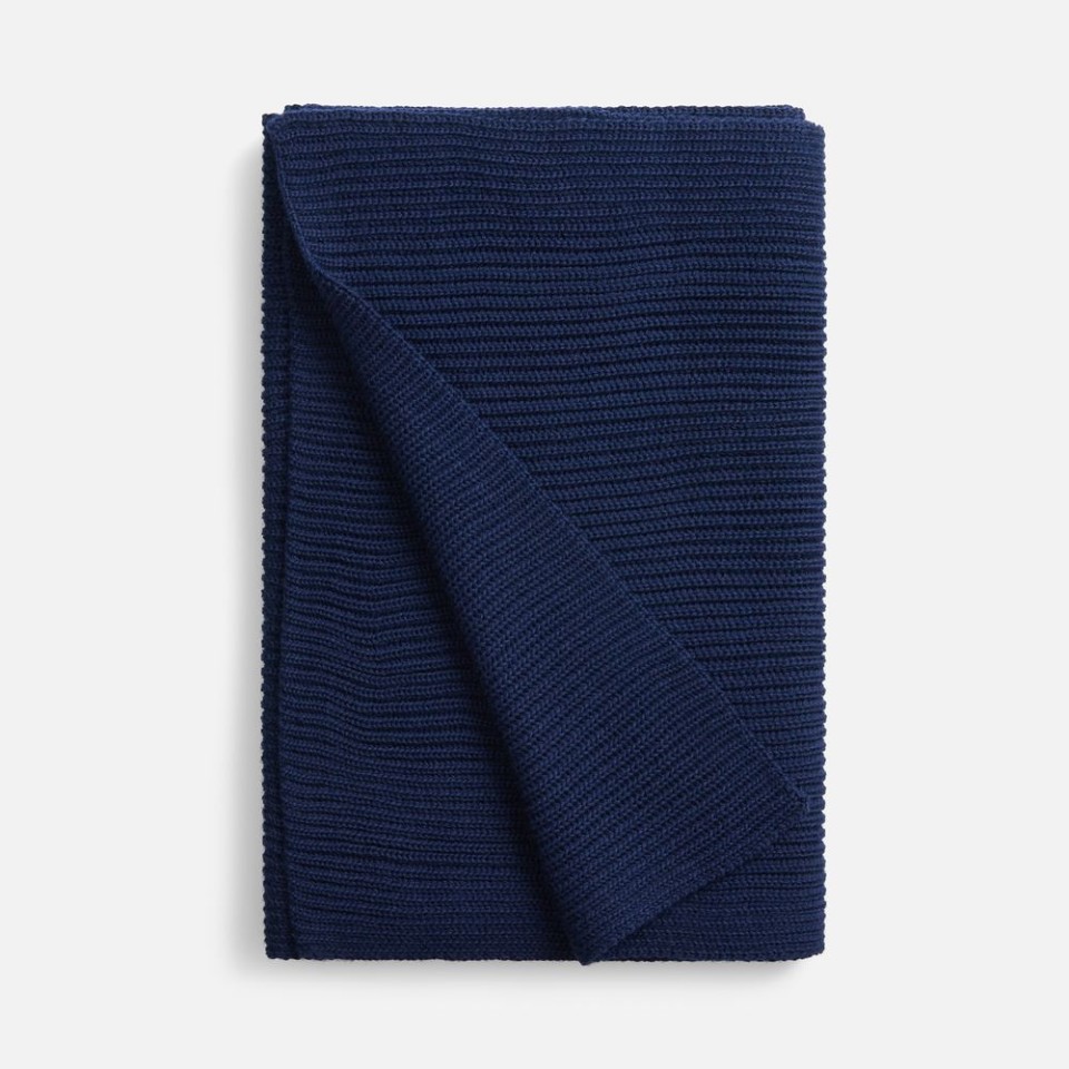 Шарф Nobilis Mono, темно-синий