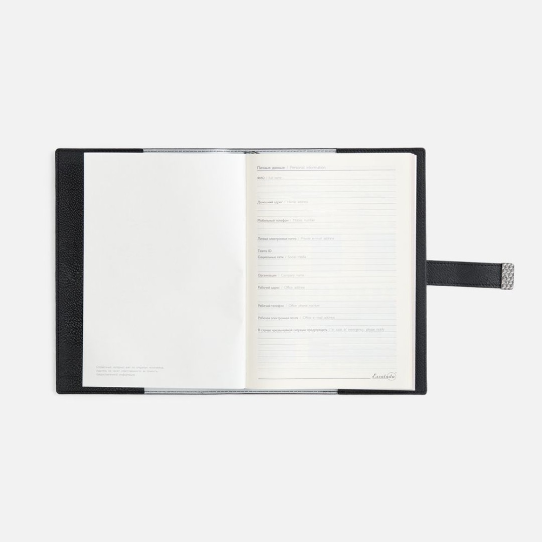 Ежедневник Repute, недатированный, черный