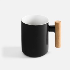 Кружка с ложкой Eco Fusion, черная