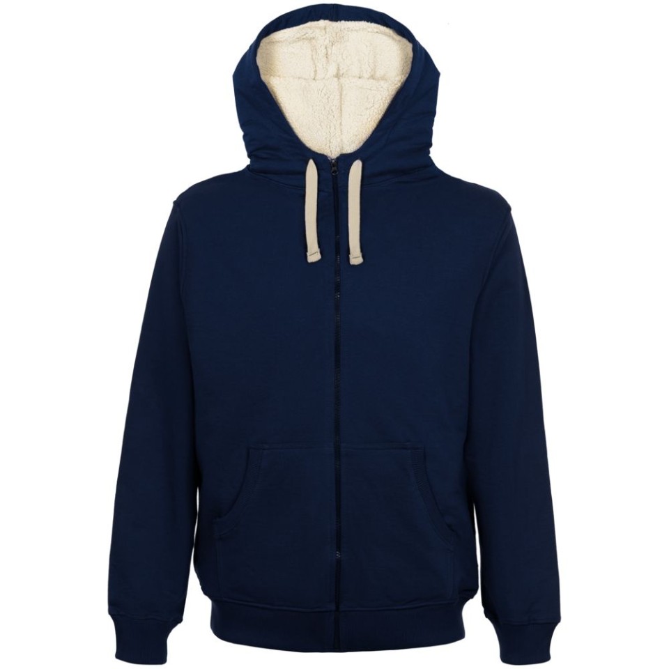 Толстовка на молнии Kulonga Sherpa, темно-синяя, S