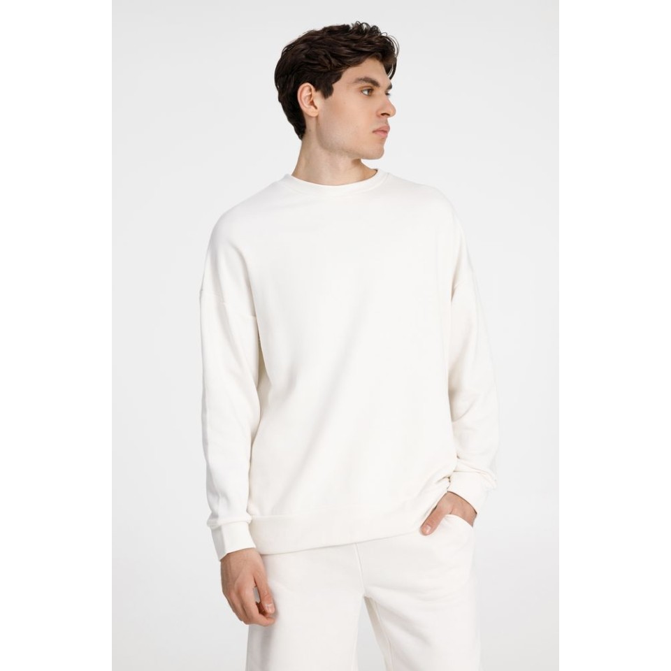 Свитшот унисекс S2, молочно-белый, размер XS/S