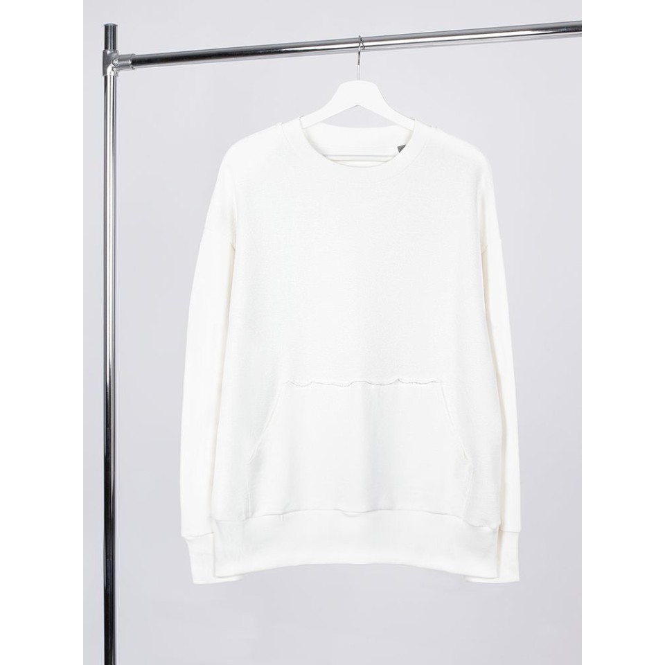 Свитшот оверсайз унисекс Vozduh, молочно-белый, размер XS/S