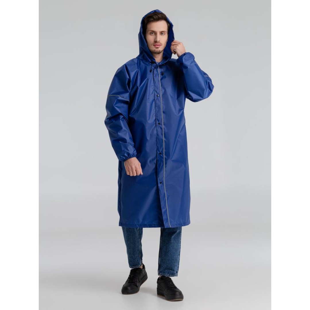 Дождевик со светоотражающими элементами Rainman Blink, ярко-синий, размер XS
