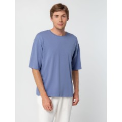 Футболка унисекс оверсайз Street Vibes, синяя (лавандовая), размер XL/XXL