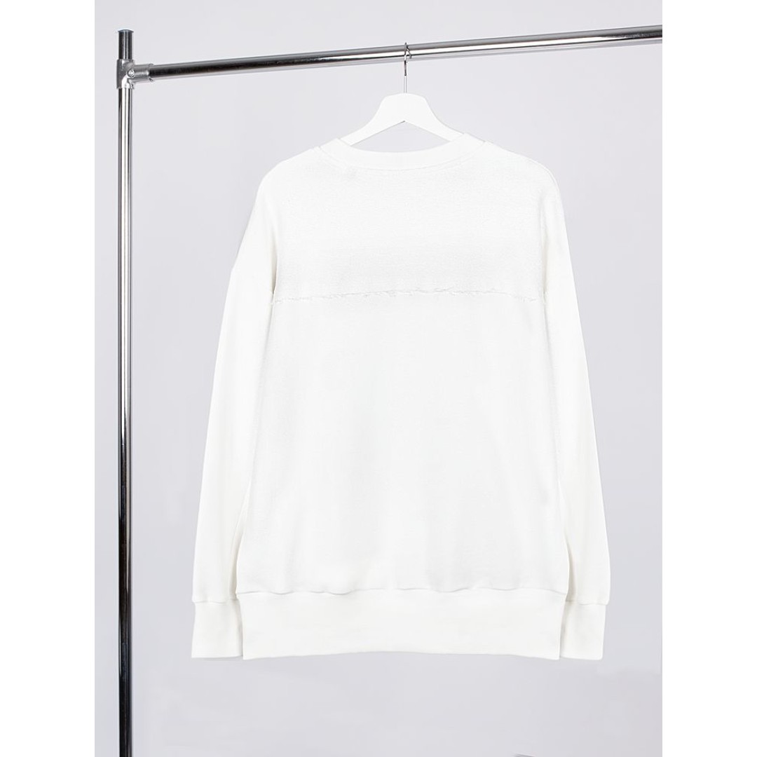 Свитшот оверсайз унисекс Vozduh, молочно-белый, размер XS/S
