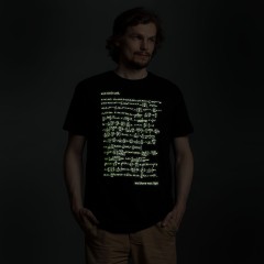 Футболка мужская «Да будет свет», со светящимся принтом, S