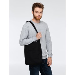 Сумка холщовая через плечо Artspace, черная