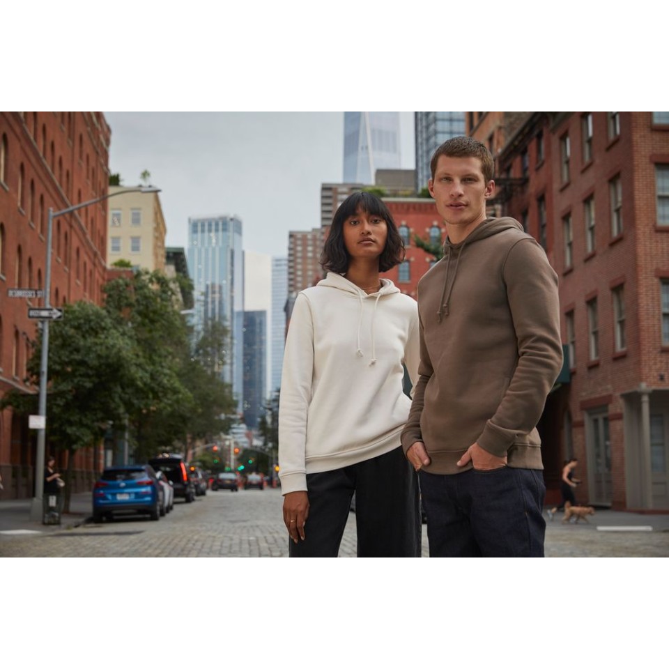 Толстовка с капюшоном унисекс BNC Inspire (Organic), черная, L