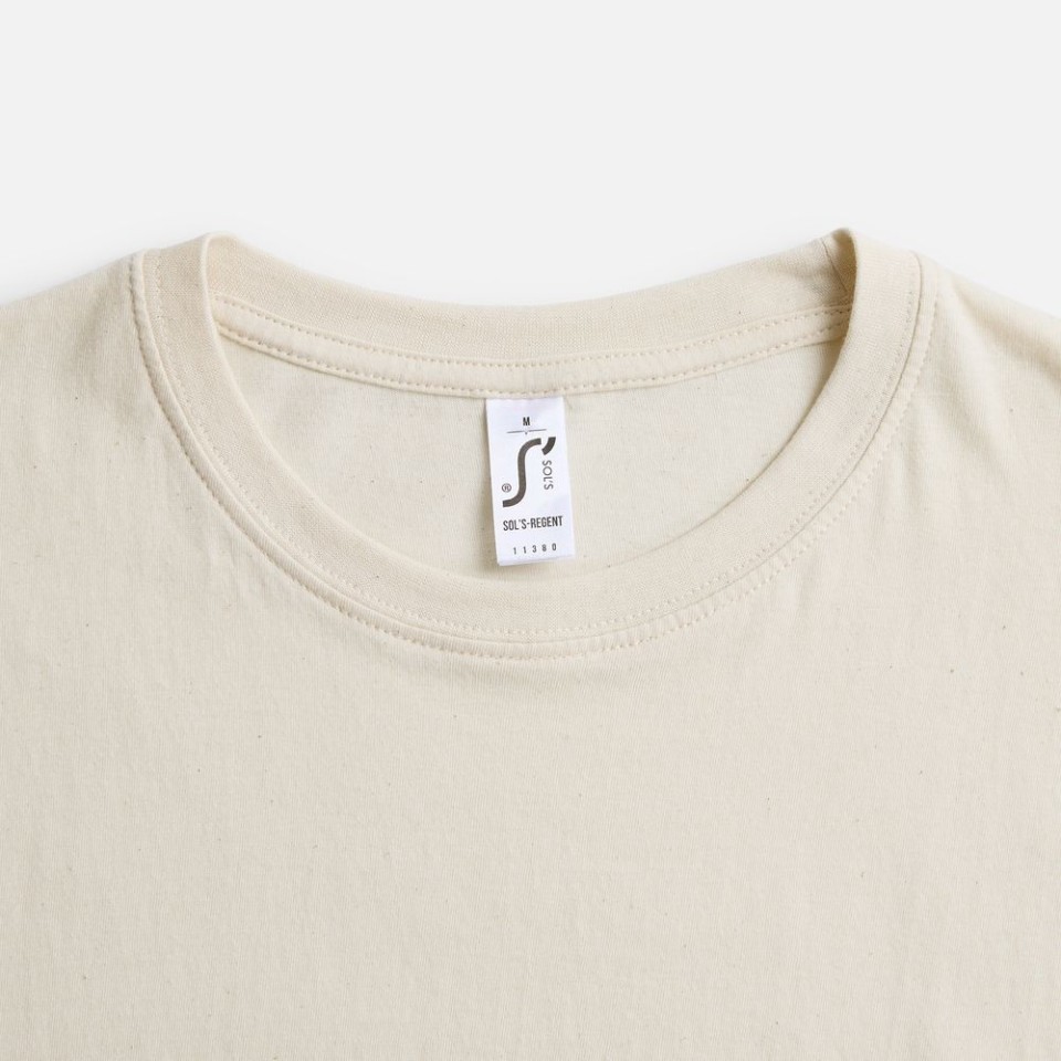 Футболка унисекс Regent 150, светло-бежевая (неокрашенная)