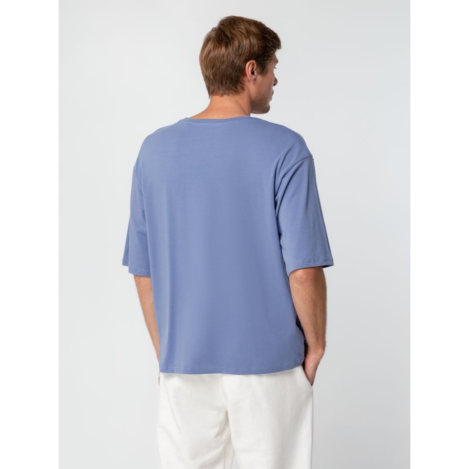 Футболка унисекс оверсайз Street Vibes, синяя (лавандовая), размер XL/XXL