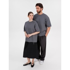 Джемпер с коротким рукавом Siluetti Volumica, серый, размер XS/S