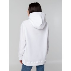 Худи флисовое унисекс Manakin, белое, размер XS/S