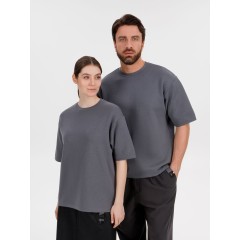 Джемпер с коротким рукавом Siluetti Volumica, серый, размер XS/S