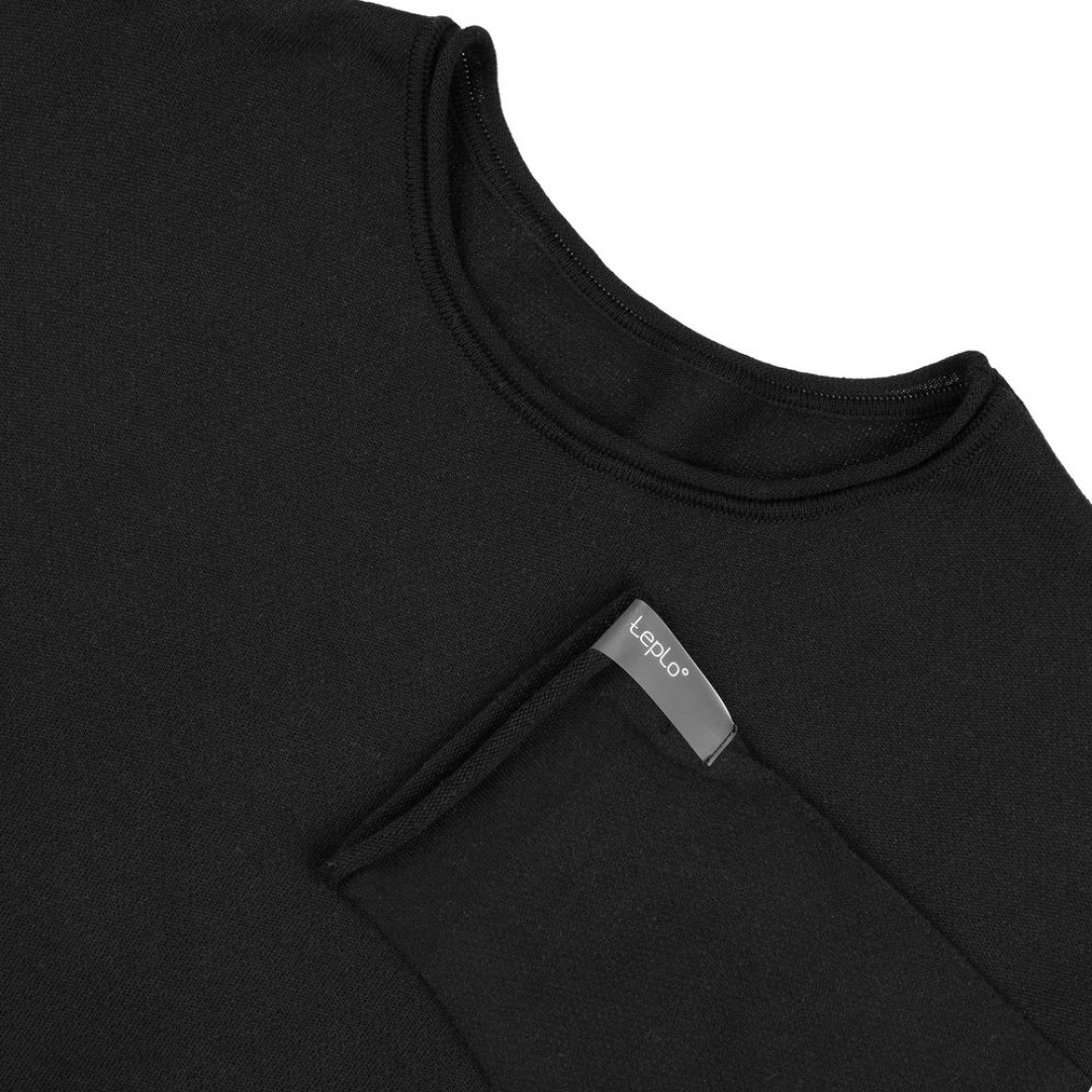 Лонгслив унисекс Siluetti Fuori, черный, размер S/M