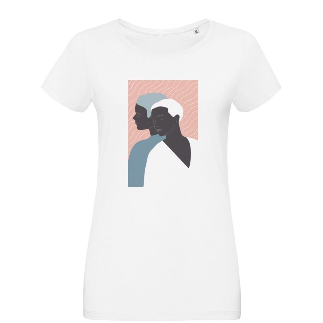 Футболка женская «Пара», белая, L