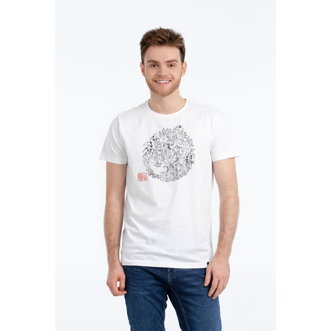 Футболка «Кавалер», белая, S