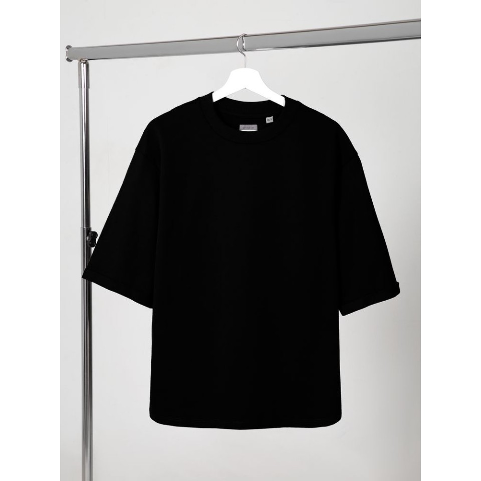 Футболка оверсайз унисекс Kosmos 2.0, черная, размер XS/S